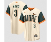 Men's Baltimore Orioles #3 Taylor Ward Natural 2026 City Connect Stadium Stitched Baseball Jersey