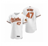 Men's Baltimore Orioles #47 John Means Nike White Authentic 2020 Home Jersey
