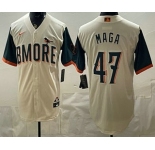 Men's Baltimore Orioles #47 MAGA Cream 2026 City Connect Stadium Jersey