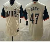 Men's Baltimore Orioles #47 MAGA Cream 2026 City Connect Stadium Jersey