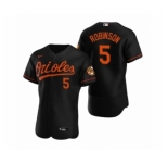 Men's Baltimore Orioles #5 Brooks Robinson Nike Black Authentic 2020 Alternate Jersey