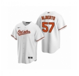 Men's Baltimore Orioles #57 Hanser Alberto Nike White 2020 Replica Home Jersey