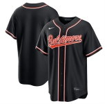 Men's Baltimore Orioles Blank Black Out Stitched Baseball Jersey