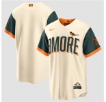 Men's Baltimore Orioles Blank Natural 2026 City Connect Stadium Stitched Baseball Jersey