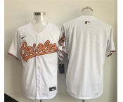 Men's Baltimore Orioles Blank White 2025 Limited Stitched Baseball Jersey
