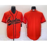 Men's Baltimore Orioles Orange Cool Base Stitched Baseball Jersey