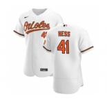 Men's Nike Baltimore Orioles #41 David Hess White Home 2020 Authentic Player Baseball Jersey