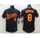 Nike Men's Baltimore Orioles #8 Cal Ripken Black Alternate Flex Base Authentic Collection Baseball Jersey
