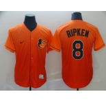 Nike Men's Baltimore Orioles #8 Cal Ripken Orange Home Drift Editio Cool Base Baseball Jersey