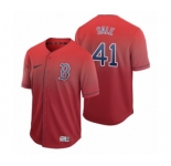 Boston Red Sox #41 Chris Sale Red Fade Nike Jersey