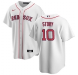 Men Boston Red Sox #10 Trevor Story White Cool Base Stitched Baseball jersey