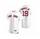 Men Boston Red Sox #19  Jackie Bradley Jr. Nike White Authentic 2020 Home Jersey