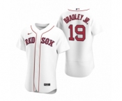 Men Boston Red Sox #19  Jackie Bradley Jr. Nike White Authentic 2020 Home Jersey