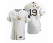Men Boston Red Sox #19 Jackie Bradley Jr. Nike White Authentic Golden Edition Jersey