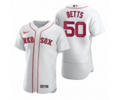 Men Boston Red Sox #50 Mookie Betts Nike White 2020 Authentic Jersey