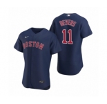 Men's Boston Red Sox #11 Rafael Devers Nike Navy Authentic 2020 Alternate Jersey