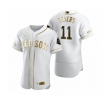 Men's Boston Red Sox #11 Rafael Devers Nike White Authentic Golden Edition Jersey