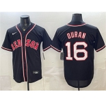 Men's Boston Red Sox #16 Jarren Duran 2026 Fashion Replica Black Out Stitched Baseball Jersey
