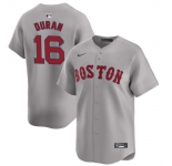 Men's Boston Red Sox #16 Jarren Duran Gray 2024 Away Limited Stitched Baseball Jersey