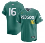 Men's Boston Red Sox #16 Jarren Duran Green 2025 City Connect Limited Stitched Baseball Jersey