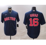 Men's Boston Red Sox #16 Jarren Duran Navy Cool Base Stitched Jersey