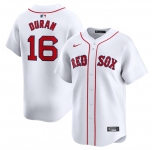 Men's Boston Red Sox #16 Jarren Duran White 2024 Home Limited Stitched Baseball Jersey