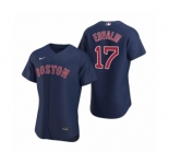 Men's Boston Red Sox #17 Nathan Eovaldi Nike Navy Authentic 2020 Alternate Jersey