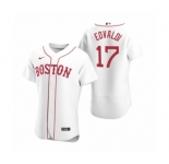 Men's Boston Red Sox #17 Nathan Eovaldi Nike White Authentic 2020 Alternate Jersey
