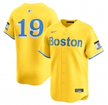 Men's Boston Red Sox #19 Roman Anthony Gold City Connect Stitched Baseball Jersey