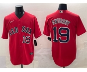 Men's Boston Red Sox #19 Roman Anthony Red Cool Base Stitched Baseball Jersey