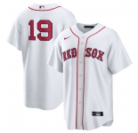 Men's Boston Red Sox #19 Roman Anthony White No Name Cool Base Stitched Baseball Jersey