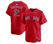 Men's Boston Red Sox #2 Alex Bregman Red 2024 Alternate Limited Stitched Baseball Jersey
