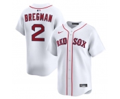 Men's Boston Red Sox #2 Alex Bregman White 2024 Home Limited Stitched Baseball Jersey