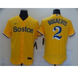 Men's Boston Red Sox  #2 Xander Bogaerts Nike Gold Flex Base Authentic Collection MLB Jersey