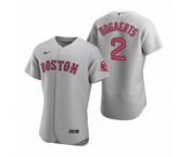 Men's Boston Red Sox #2 Xander Bogaerts Nike Gray Authentic Road Jerse