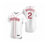 Men's Boston Red Sox #2 Xander Bogaerts Nike White Authentic 2020 Alternate Jersey