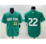 Men's Boston Red Sox #22 Garrett Whitlock Green 2025 City Connect Limited Stitched Baseball Jersey