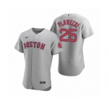 Men's Boston Red Sox #25 Kevin Plawecki Nike Gray Authentic Road Jersey