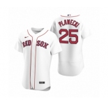 Men's Boston Red Sox #25 Kevin Plawecki Nike White Authentic 2020 Home Jersey