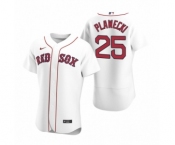 Men's Boston Red Sox #25 Kevin Plawecki Nike White Authentic 2020 Home Jersey