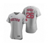 Men's Boston Red Sox #26 Wade Boggs Nike Gray Authentic Road Jersey