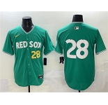Men's Boston Red Sox #28 Kristian Campbell Green 2025 City Connect Limited Stitched Baseball Jersey