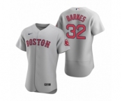 Men's Boston Red Sox #32 Matt Barnes Nike Gray Authentic Road Jersey