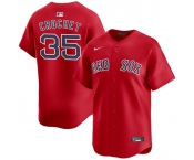 Men's Boston Red Sox #35 Garrett Crochet Red 2024 Alternate Limited Stitched Baseball Jersey