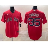 Men's Boston Red Sox #35 Garrett Crochet Red Cool Base Stitched Baseball Jersey