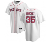 Men's Boston Red Sox #35 Garrett Crochet White 2024 Cool Base Stitched Baseball Jersey