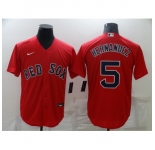 Men's Boston Red Sox #5 Enrique Hernandez Nike Red Game Jersey