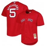 Men's Boston Red Sox #5 Nomar Garciaparra Red Cooperstown Collection Authentic Mitchell & Ness Jersey