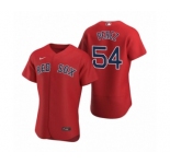 Men's Boston Red Sox #54 Martin Perez Nike Red Authentic 2020 Alternate Jersey