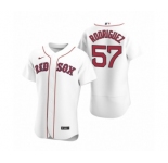 Men's Boston Red Sox #57 Eduardo Rodriguez Nike White Authentic 2020 Home Jersey